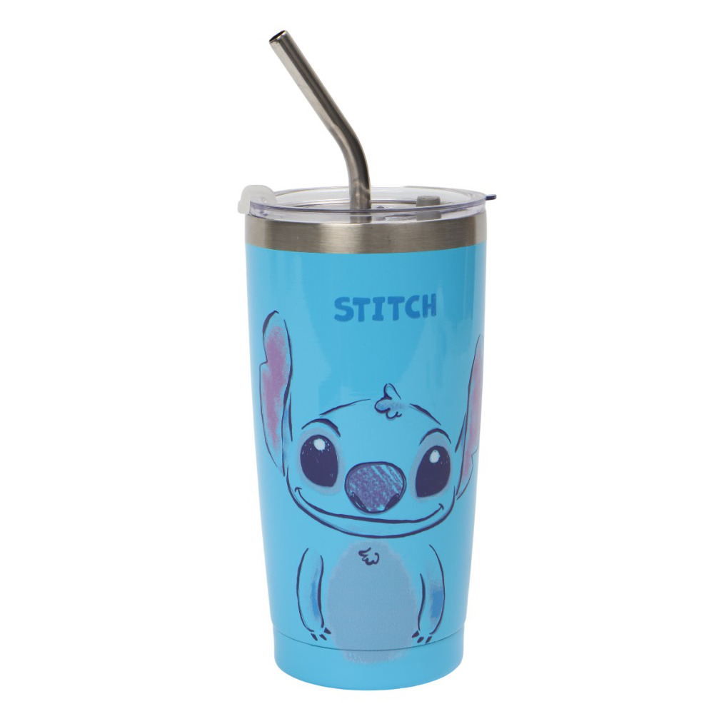 Vaso 0,600 Lts Acero Lilo & Stitch