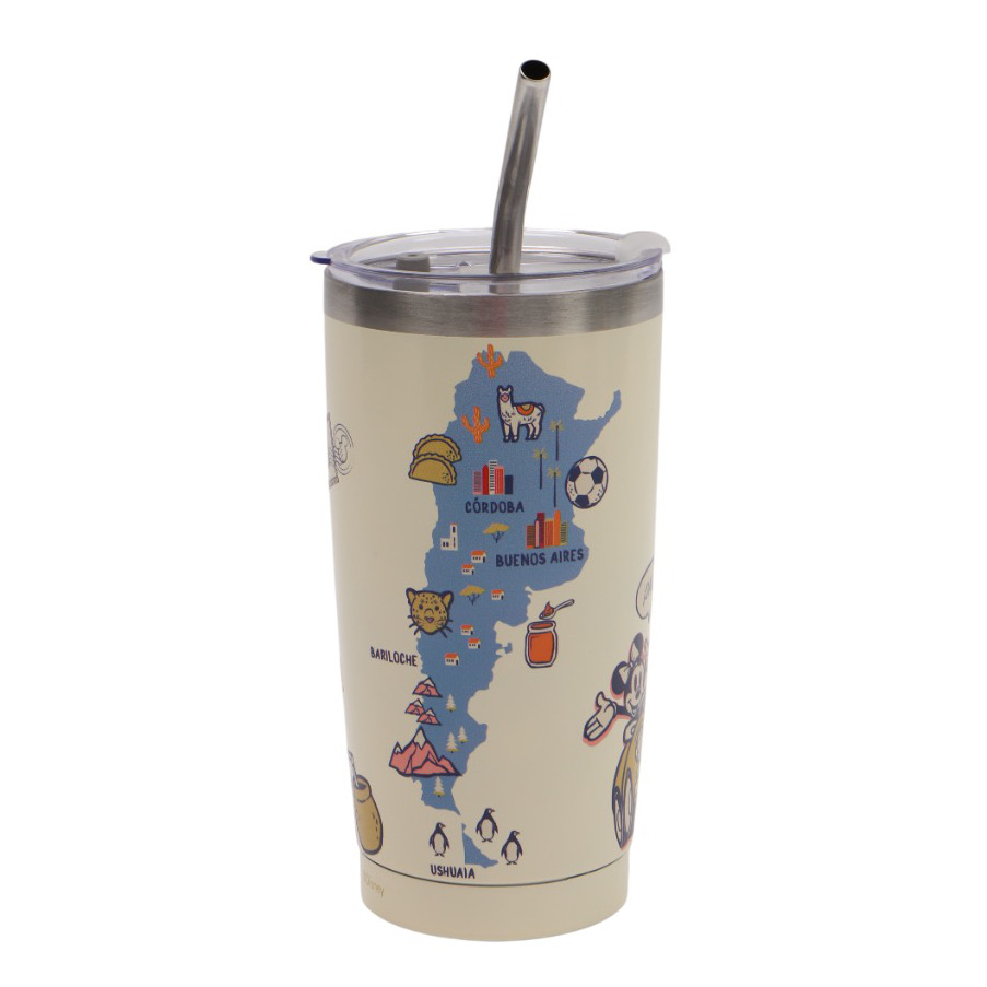 Vaso 0,600 Lts Acero Mickey