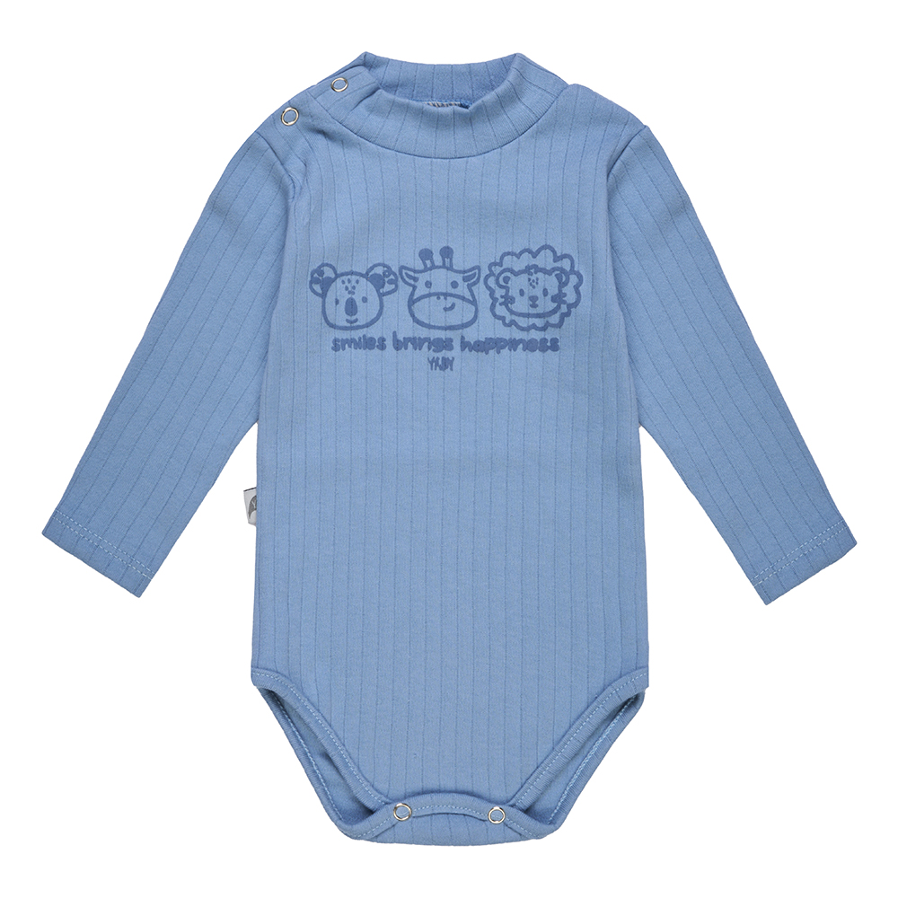 Body Bebé Yaby Manga Larga Estampado Talle 3-24