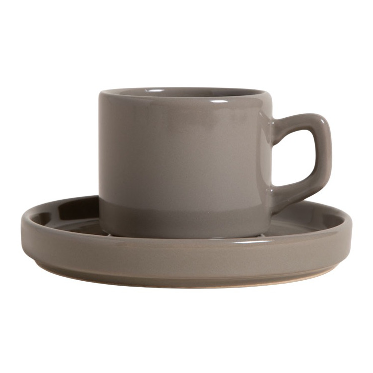 Juego de Taza y Plato Net Vison 185 Ml