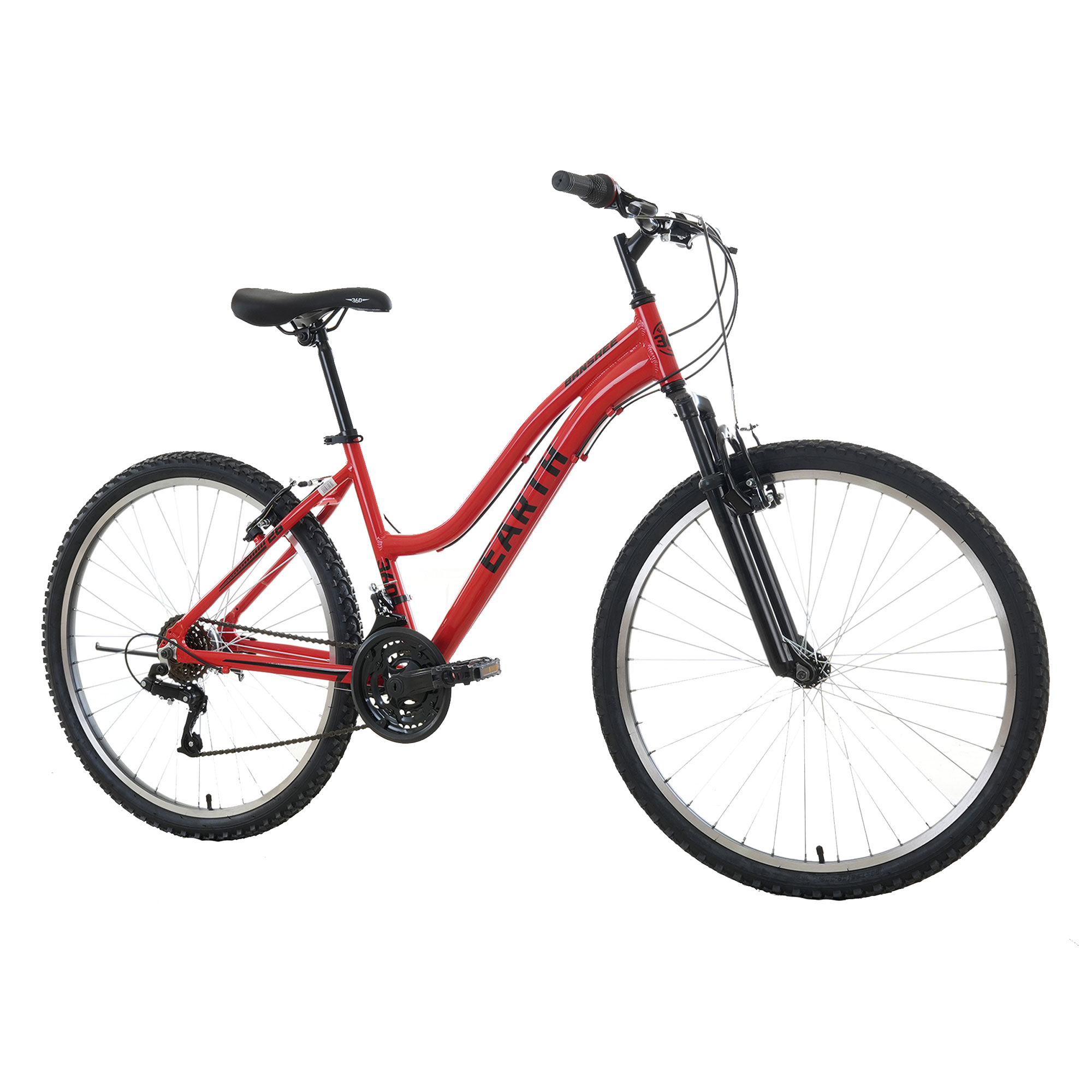 Bicicleta Mountain Bike 360 Earth Rodado 26 Roja