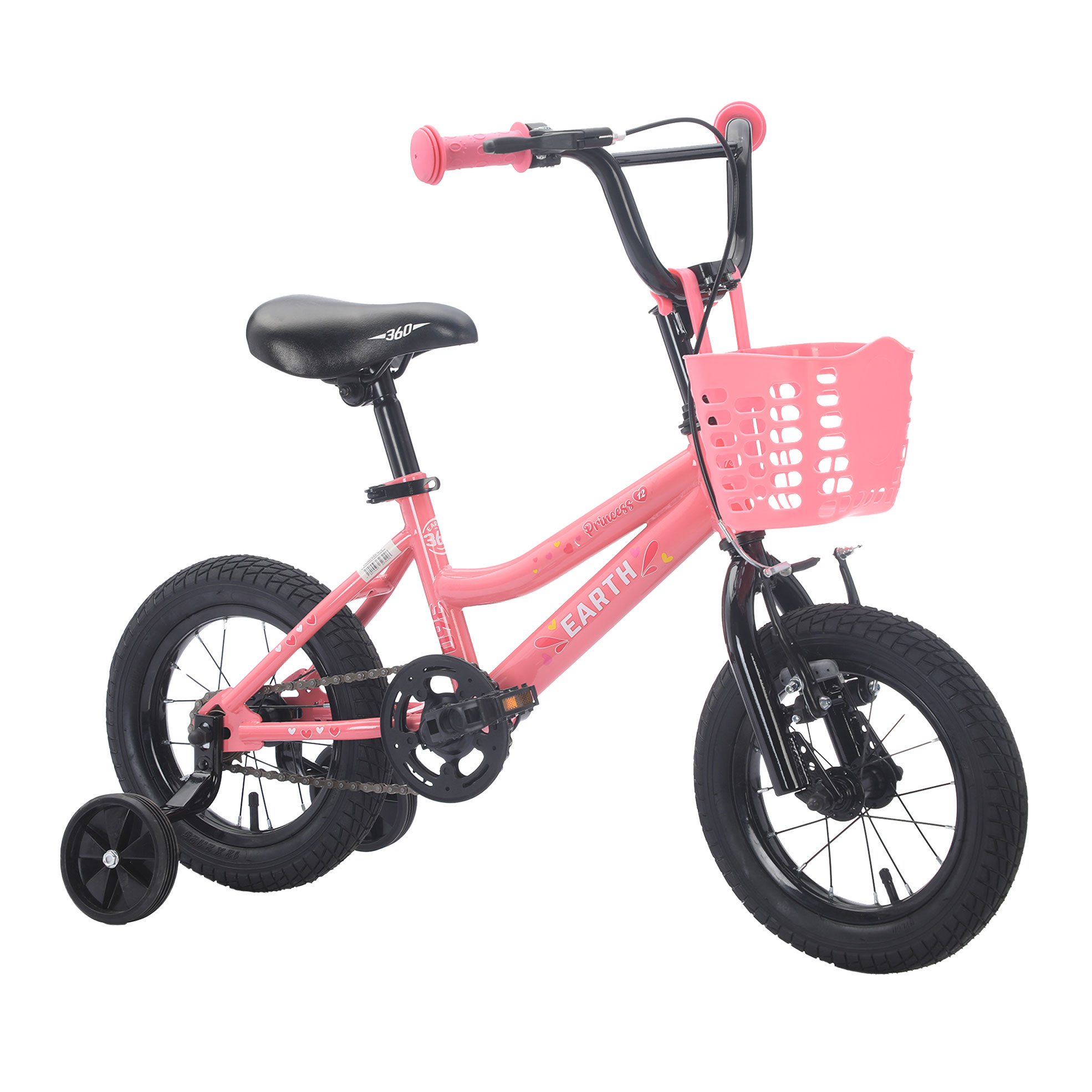 Bicicleta BMX 360 Earth Rodado 12 Infantil Rosa