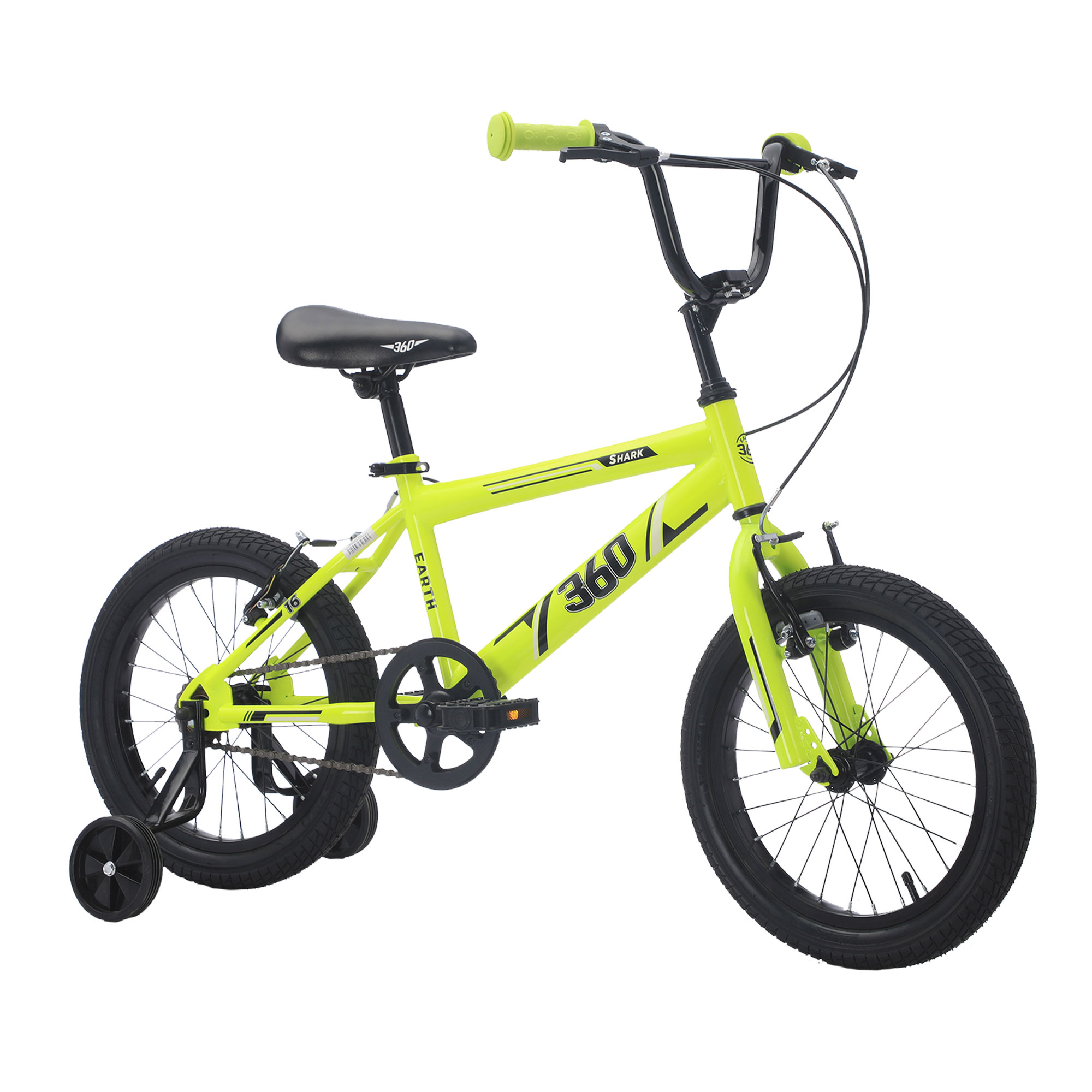 Bicicleta BMX 360 Earth Rodado 16 Infantil Amarillo