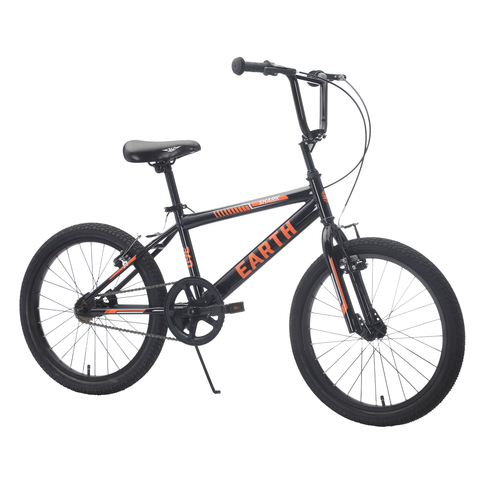 Bicicleta BMX 360 Earth Rodado 20 Infantil Negra