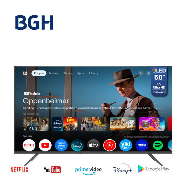Tv 50" BGH 4K UHD QLED Google B5026US7G