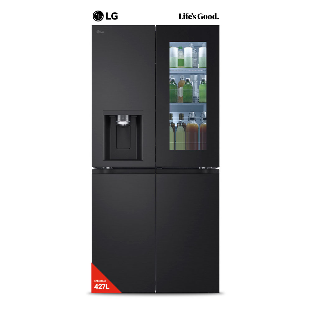 Heladera No Frost LG Smart Inverter 427 Lts GM57SXM Negro