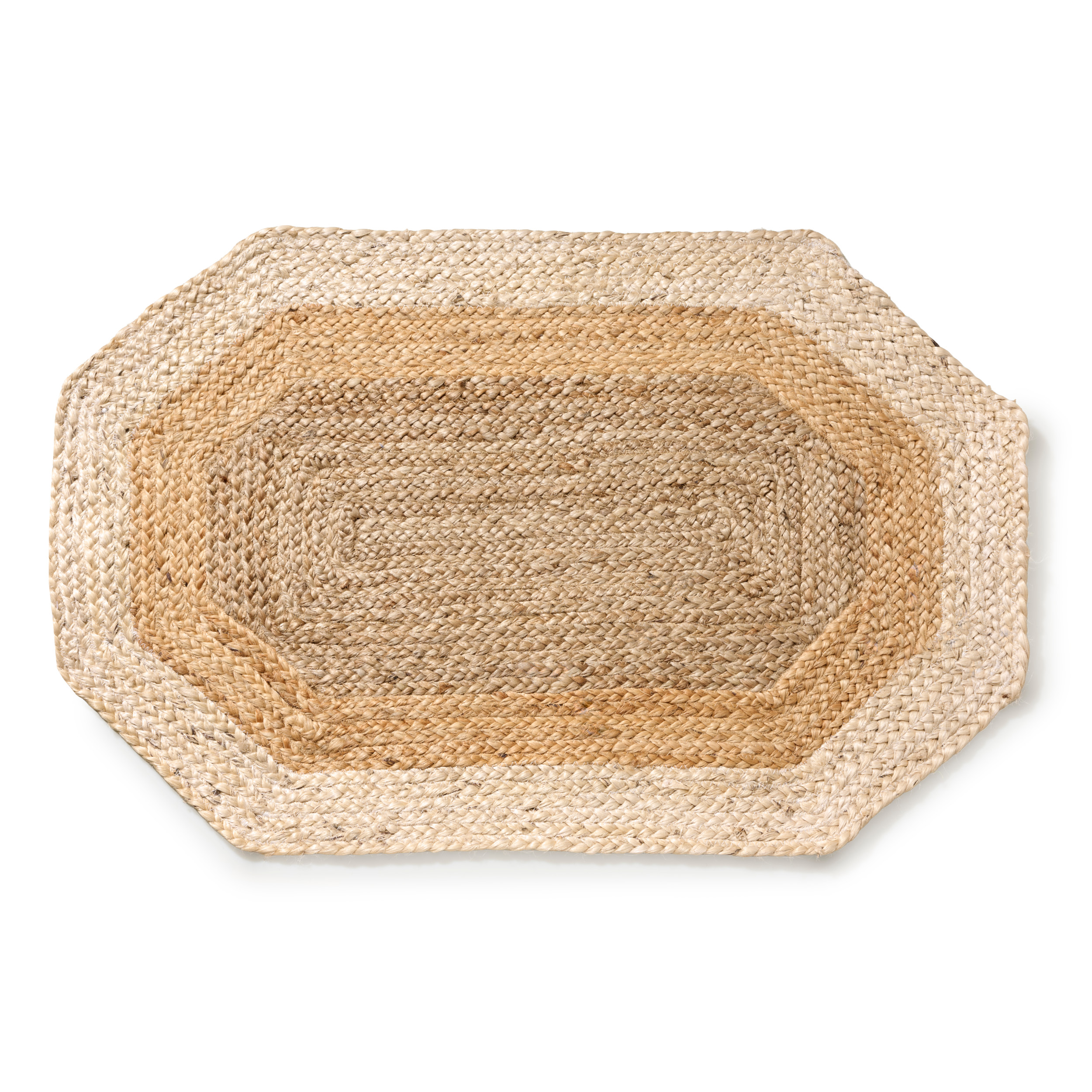 Alfombra Octagonal de Yute 60x90cm