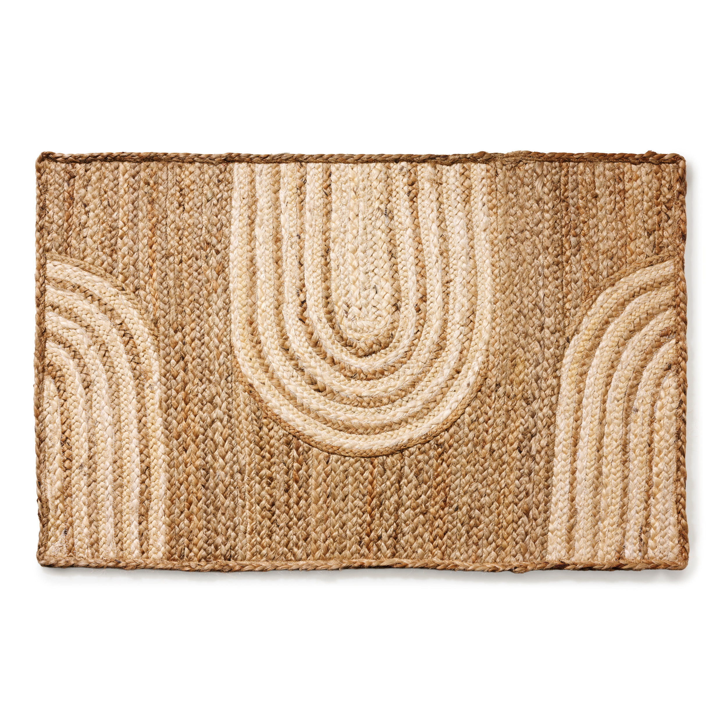 Alfombra Octagonal de Yute 60x90cm