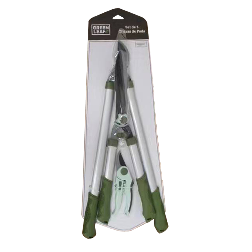 Set de 3 Tijeras de Poda Green Leaf