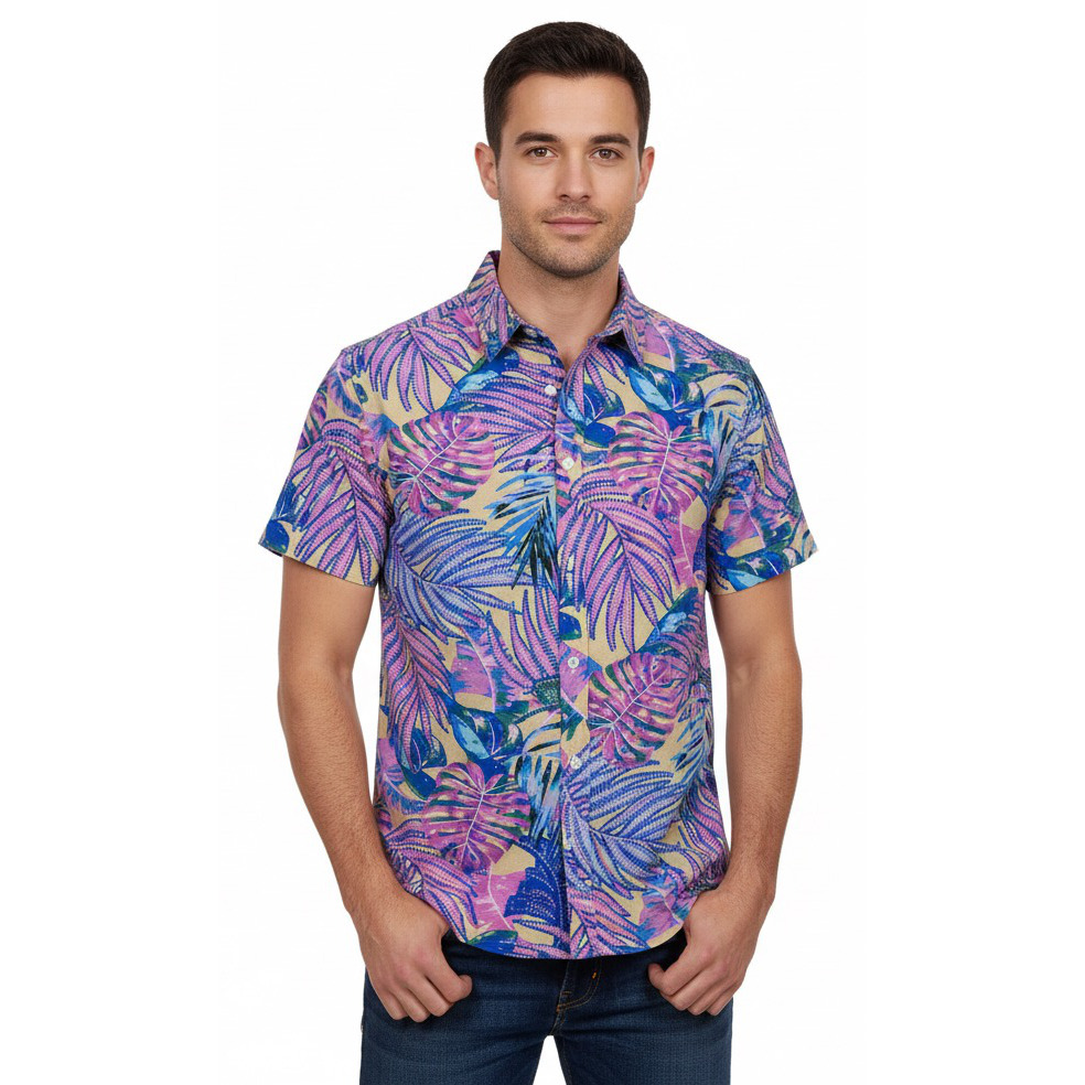 Camisa de Hombre Nordico Estampada Talle S-XXL