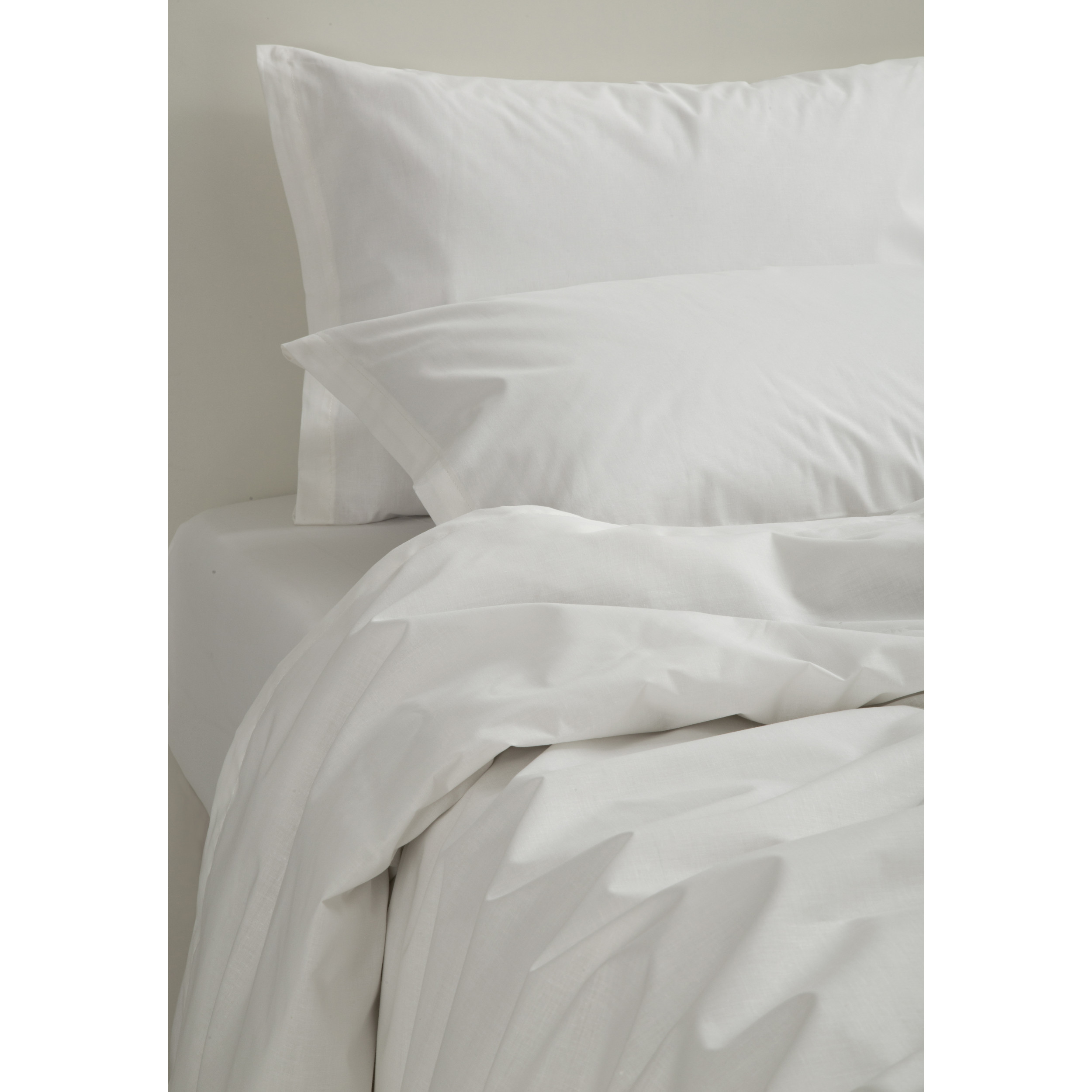 Juego de Sábanas 1 1/2 Plazas Blanco