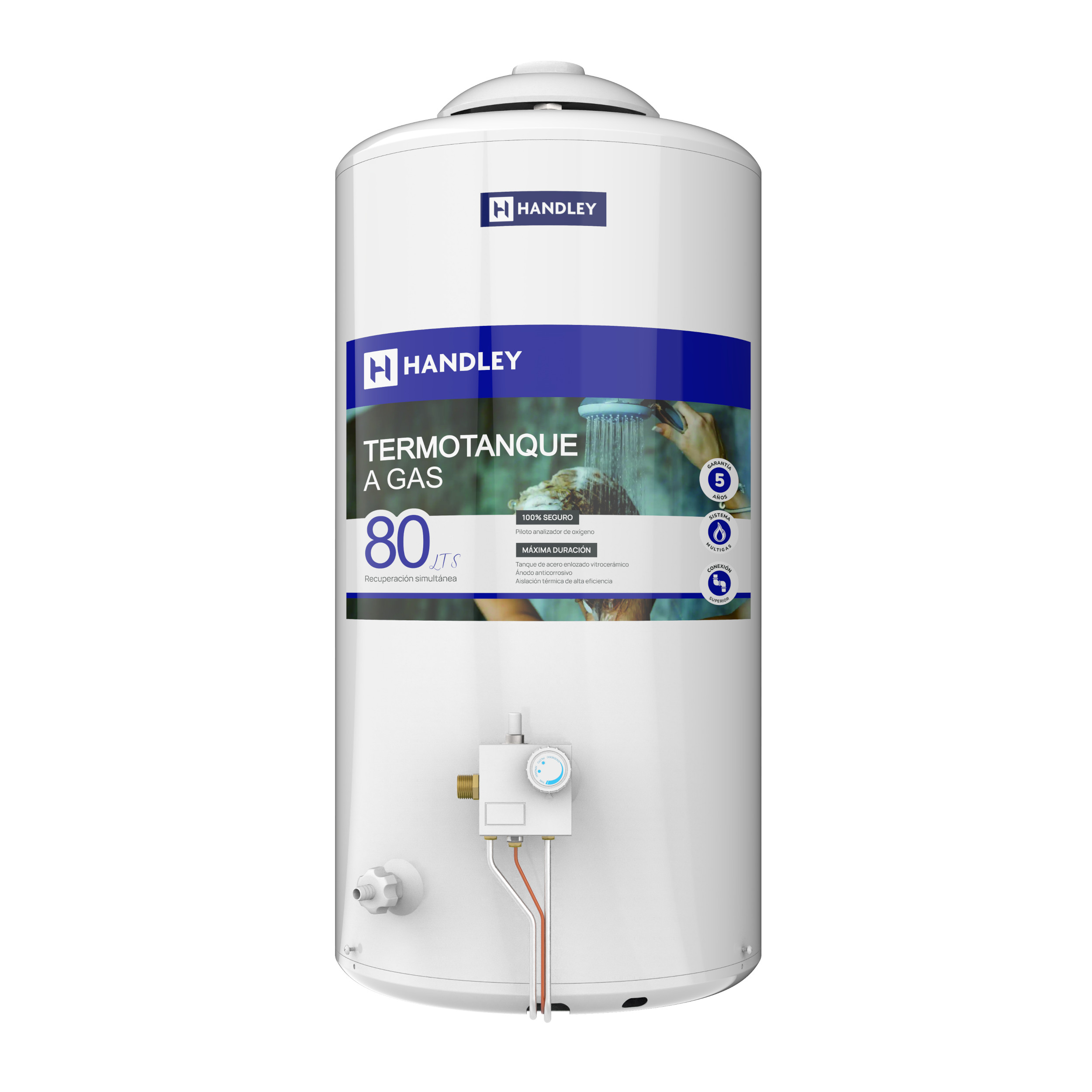 Termotanque a Gas Handley 80 Lts