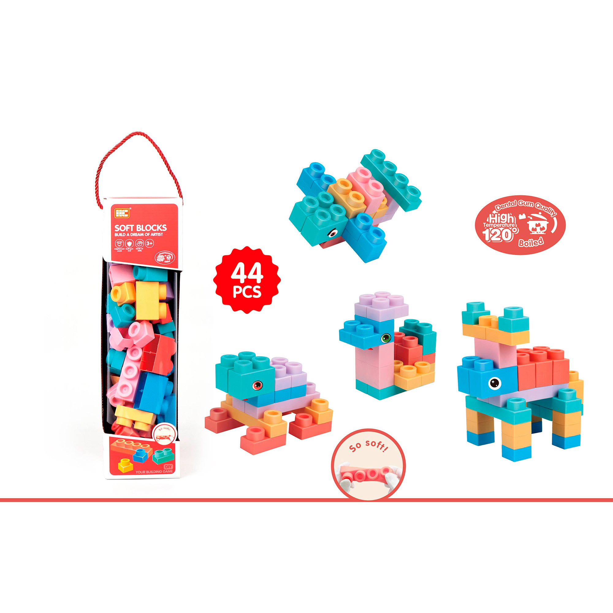 Bloques Soft 44 Piezas Pardes