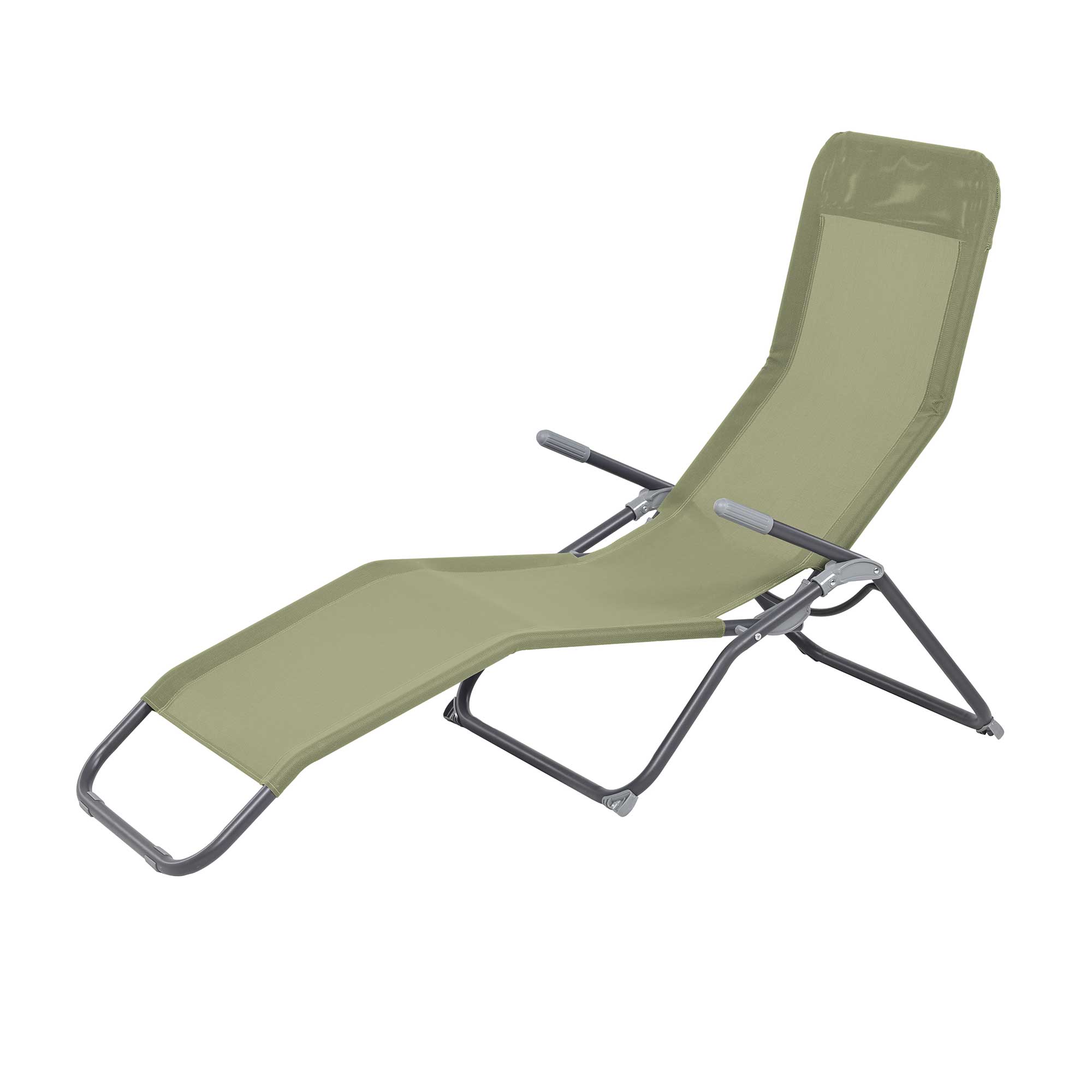 Reposera Plegable Acero Verde