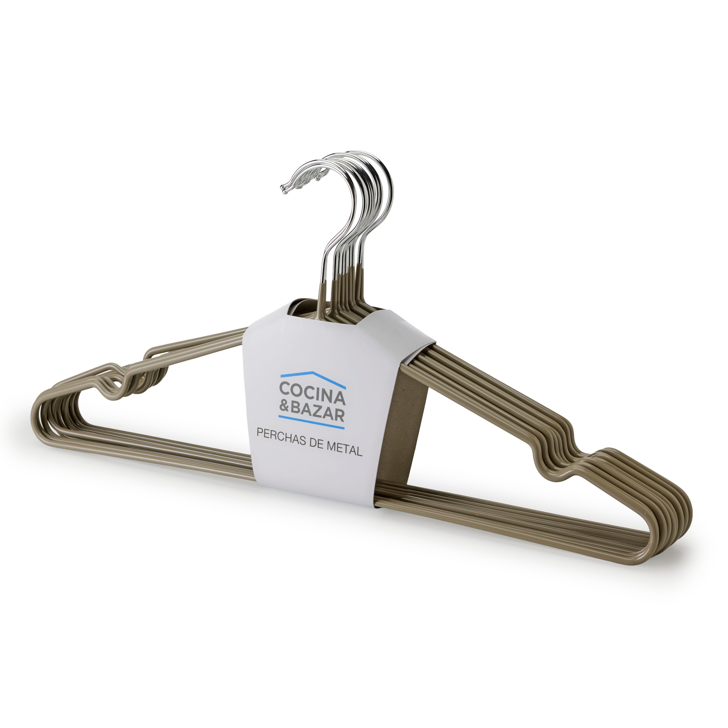 Set x10 Perchas Metálicas Cocina & Bazar