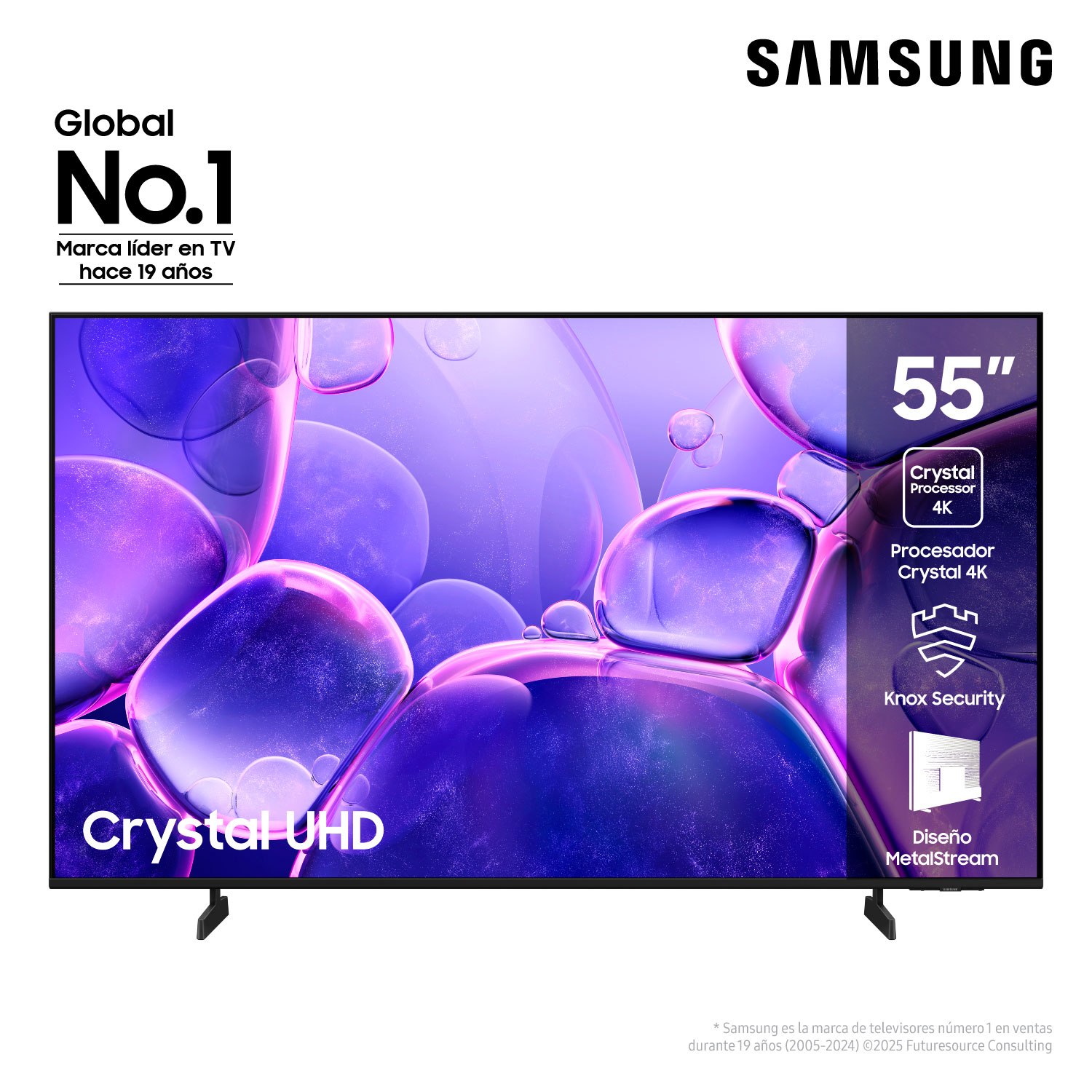 Tv 55" Samsung 4K UHD One UI UN55U8000FGCZB