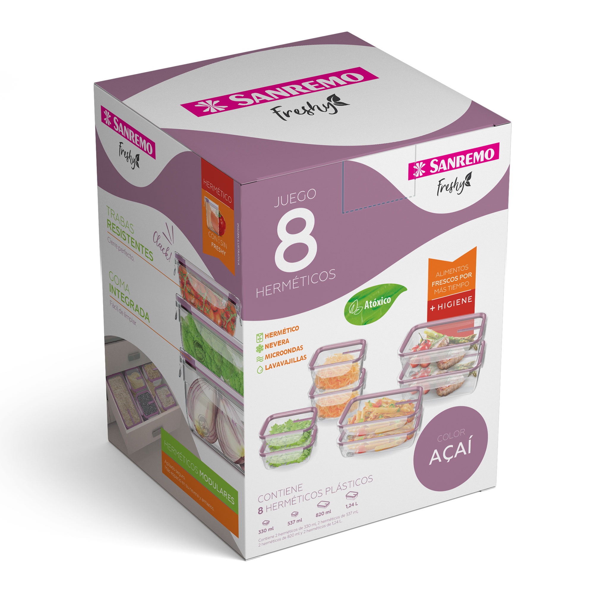 Set x8 Herméticos Sanremo