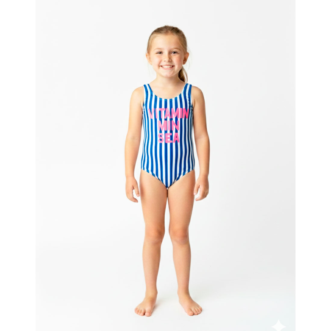 Malla Entera Niña Cuba Estampada Talle 4/14