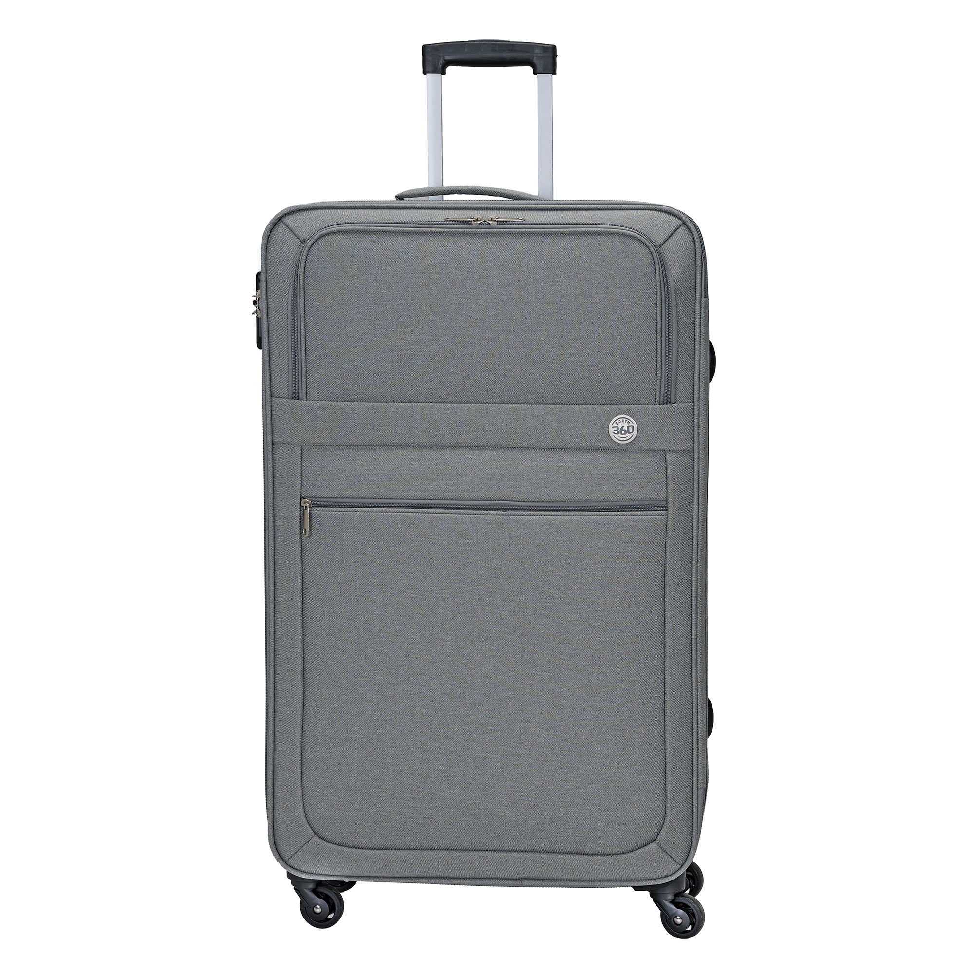Valija Semi Rígida 4 Ruedas Earth 360 Gris 20-28"