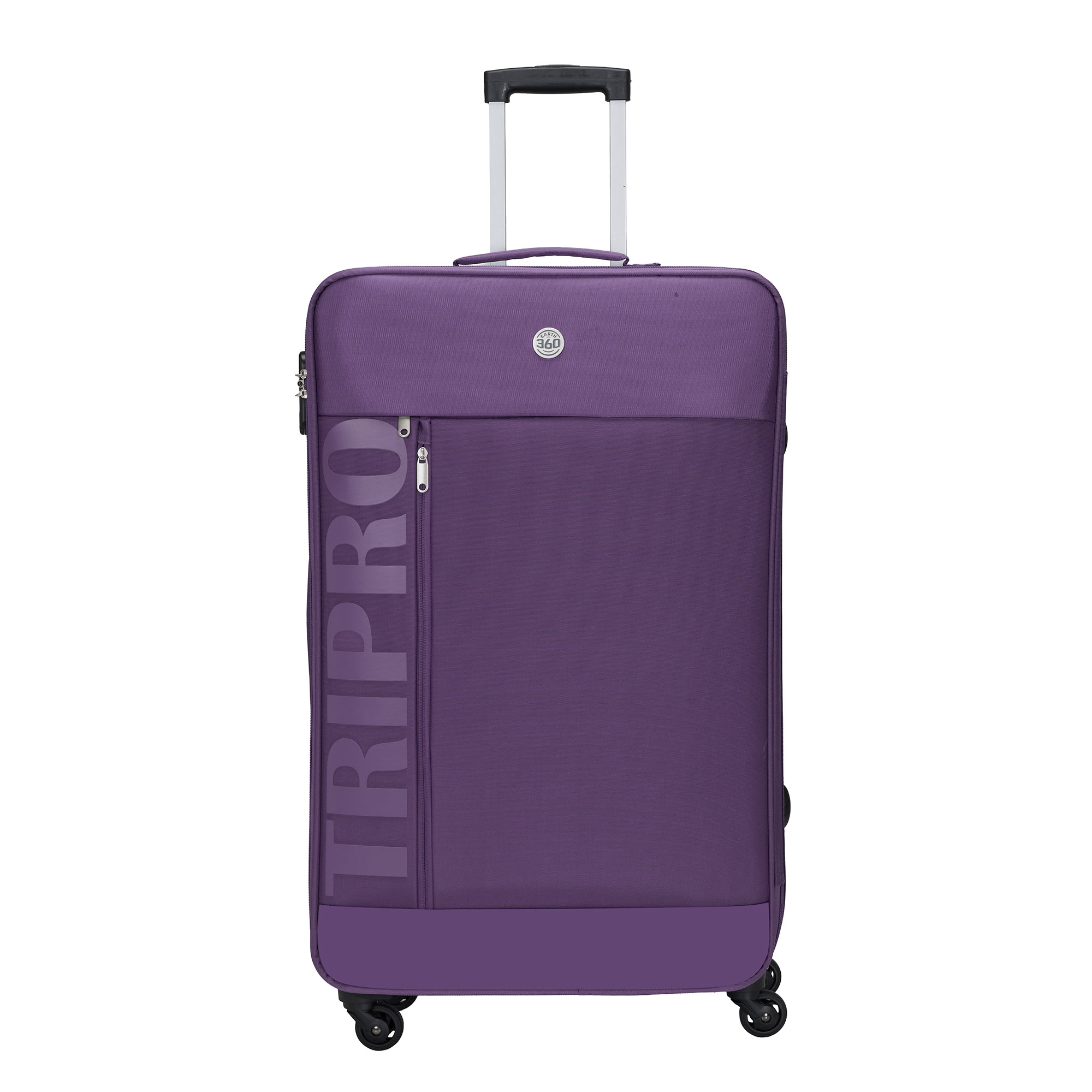 Valija Semi Rígida 4 Ruedas Earth 360 Violeta 20-28"