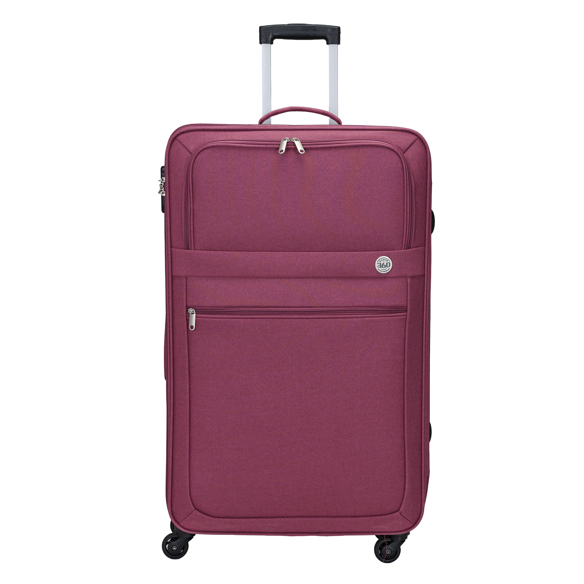 Valija Semi Rígida 4 Ruedas Earth 360 Púrpura 28"