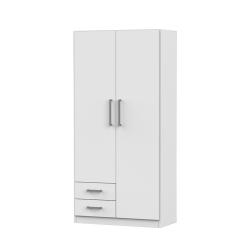 Placard Dielfe 2 Puertas y 2 Cajones Blanco PAC090-B