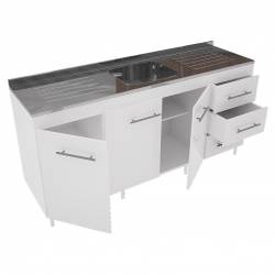 Bajo Mesada Orlandi Blanco 1,60 Mts