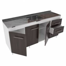 Bajo Mesada Orlandi Blanco y Wengue 1,60 Mts