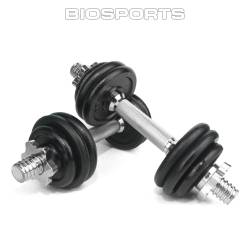 Set de Barras y Pesas Biosports 15 Kg