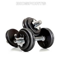 Set de Barras y Pesas Biosports 20 Kg