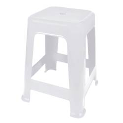 Banqueta Plástica Blanca Mor