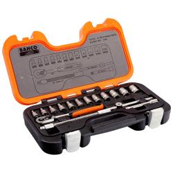 Set Bocallaves y Accesorios Encastre 1/4-1/2 Bahco