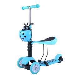 Triciclo Scooter 2 en 1 Celeste