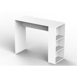 Barra Desayunadora Dielfe con Estantes Blanca