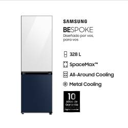 Heladera No Frost Samsung Inverter 328 Lts RB33A3070WN Blanco-Azul