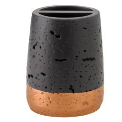 Porta Cepillo Creser Limited Negro y Cobre