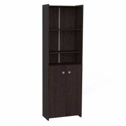 Biblioteca Muebles Orlandi 2 Puertas Wengue