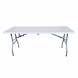Mesa Plegable Blanca 180x74x74cm