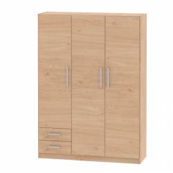 Placard Dielfe 3 Puertas y 2 Cajones Roble Kendal PAC130 RK