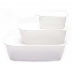 Set x3 Organizadores Hérmeticos Bipo Blanco