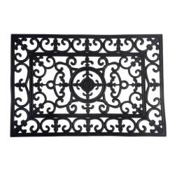 Alfombra Felpudo de Pvc 40x60 cm Negro