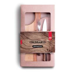 Juego para Asado Simonaggio 3 Piezas Madera