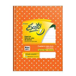 Cuaderno Éxito Rayado 48 Hojas 100 gr Lunares Naranja