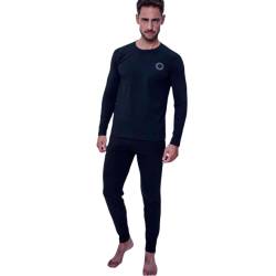 Pijama Hombre Eyelit Manga Larga Estampado Talle S-XXL