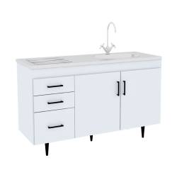 Bajo Mesada Centro Estant Blanco 1,20 Mts