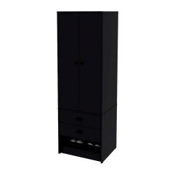 Placard Centro Estant 2 Puertas 2 Cajones Negro LIBE20N