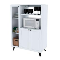 Organizador Centro Estant 5 Estantes 3 Puertas Blanco