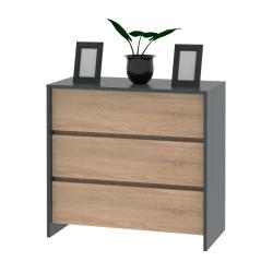 Cómoda Dielfe 3 Cajones Niza CLN090