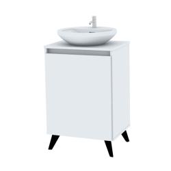 Vanitory Con Patas Centro Estant 74,5 cm Blanco