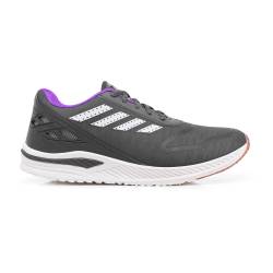 Zapatilla Deportiva Zeus Infantil Gris y Violeta Talle 31